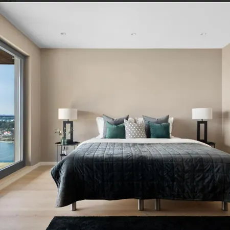 Funkis Villa Med Panorama Utsikt Sjekk Inn 24H Σαντεφιόρδ