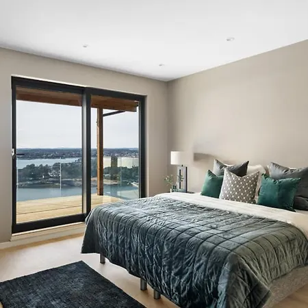 别墅 Moderne Nydelig Med Panorama Utsikt 桑讷菲尤尔