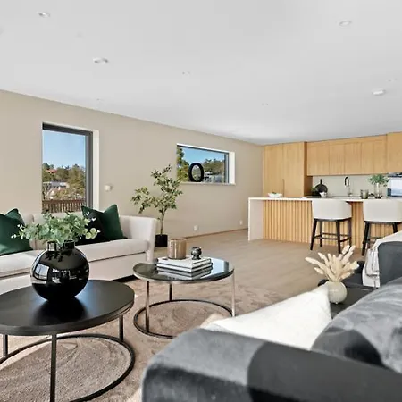 Moderne Nydelig Med Panorama Utsikt Villa Sandefjord