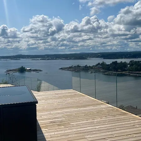 别墅 Moderne Nydelig Med Panorama Utsikt 桑讷菲尤尔