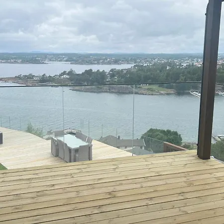 Funkis Villa Med Panorama Utsikt Sjekk Inn 24H Σαντεφιόρδ