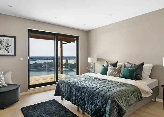 Villaer Moderne Nydelig Med Panorama Utsikt Sandefjord