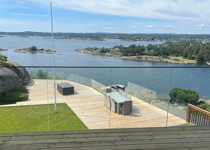 Moderne Nydelig Med Panorama Utsikt Sandefjord