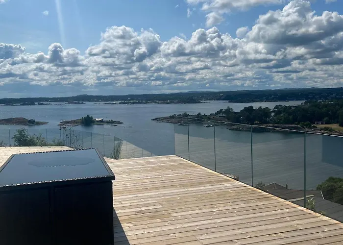 Villaer Moderne Nydelig Med Panorama Utsikt Sandefjord